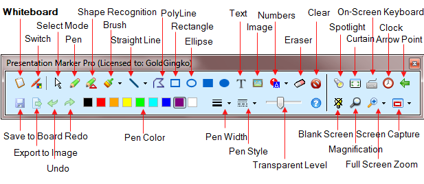 screen drawing toolbar